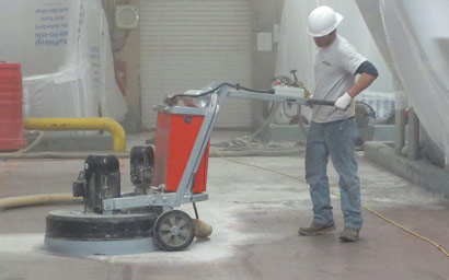 PermaFloor Surface Preparation Work Crew