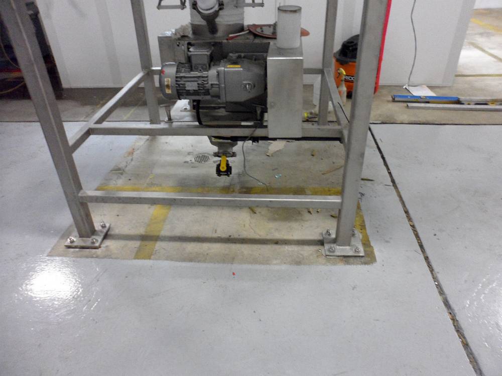 Secondary containment was required for this machine.