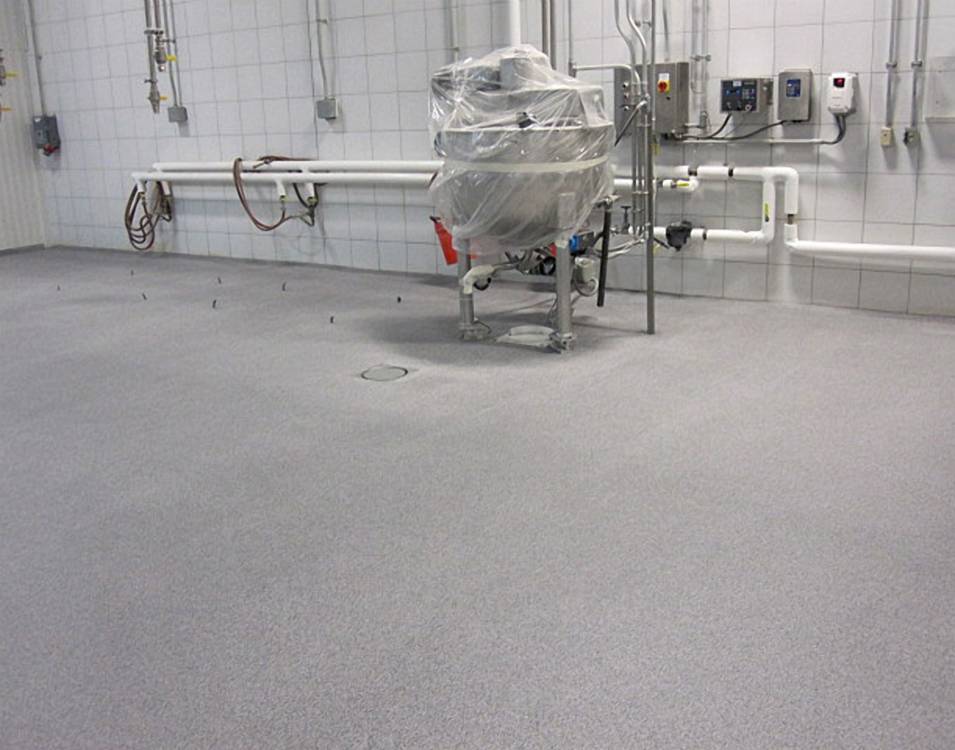 The new MMA seamless flooring will stand up to high traffic, impacts and temperature shocks.