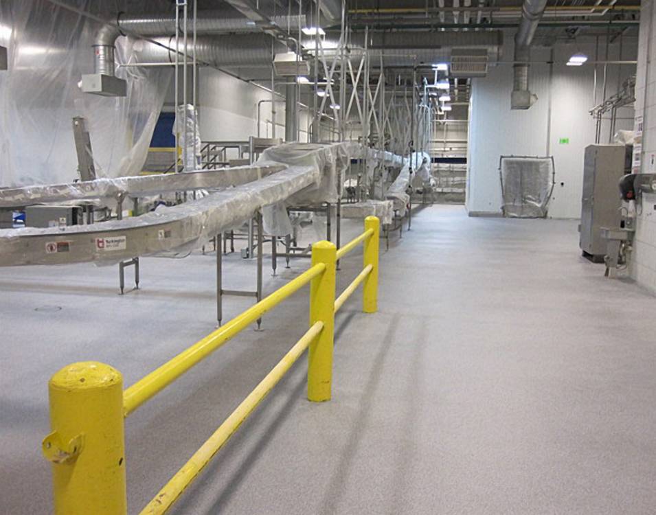 A beautiful new floor ready for operation on Monday morning.