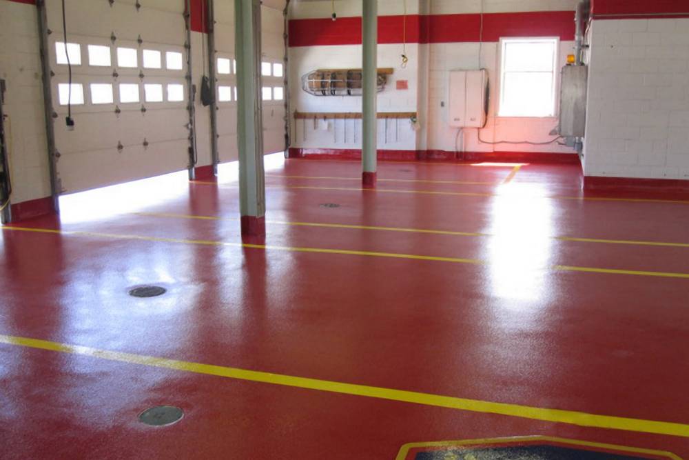 All drains are carefully sloped.