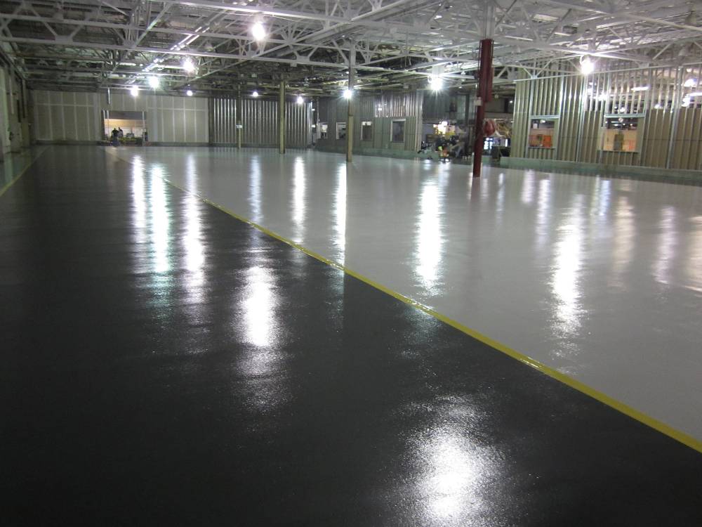 These types of formulations will hide surface imperfections and can be used to reprofile floor slopes.